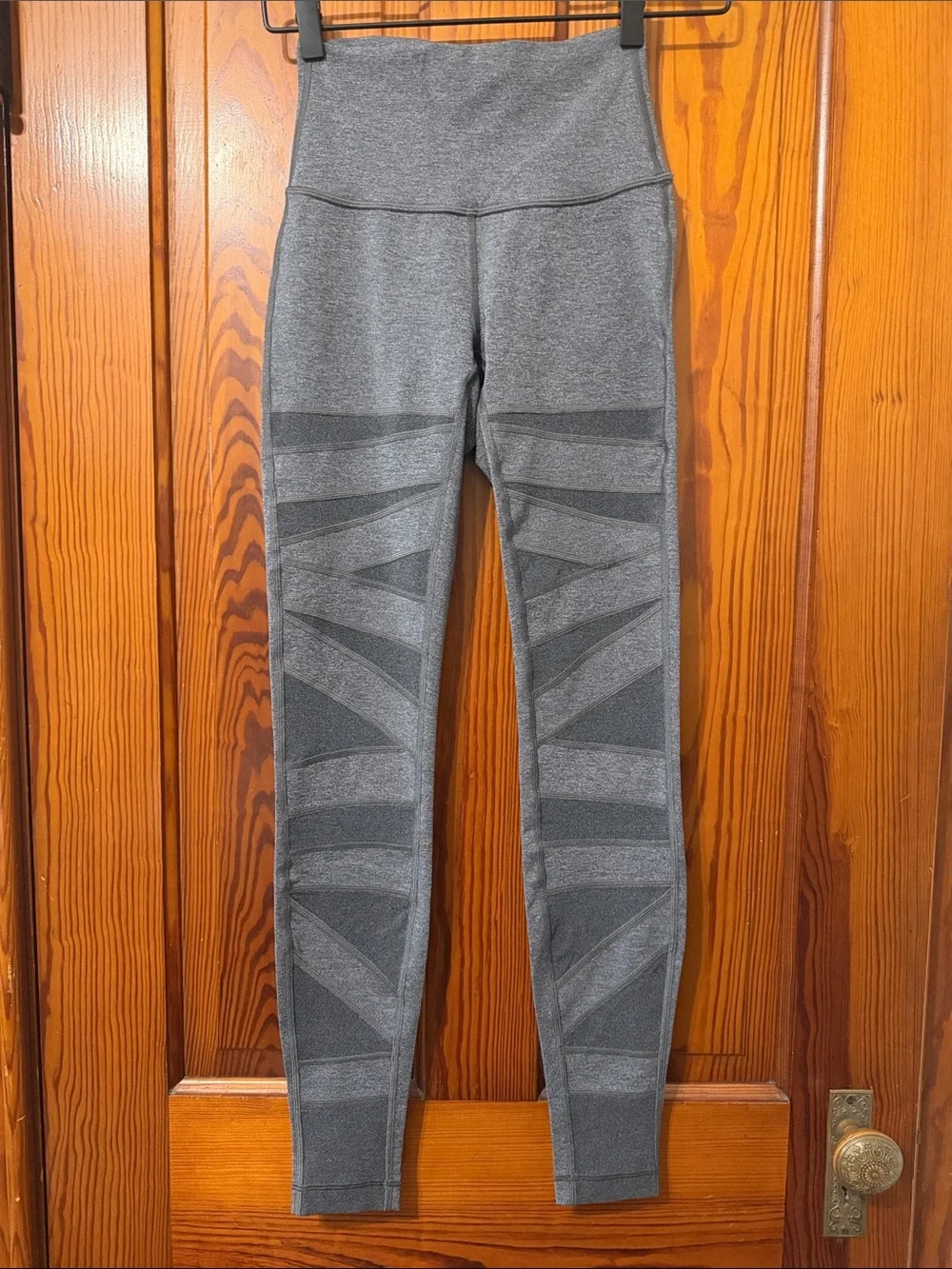 Lululemon Wunder Under Pant Hi-Rise Special Edition Tech Mesh 28 Heathered Black